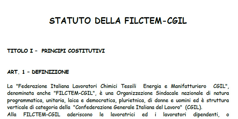 Statuto Filctem